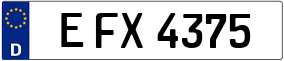 Trailer License Plate